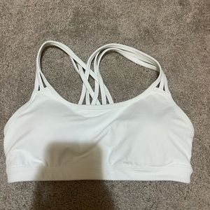 Small white Athleta sports bra
